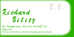 richard bilitz business card